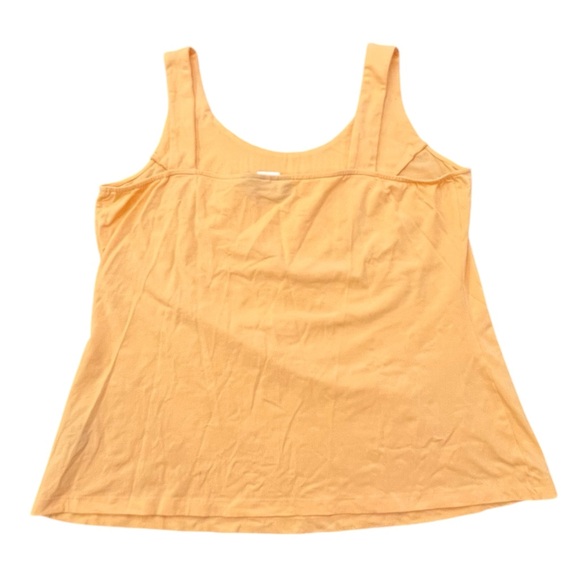 Peach Sleeveless Top with Mesh Detail - Picture 12 of 12